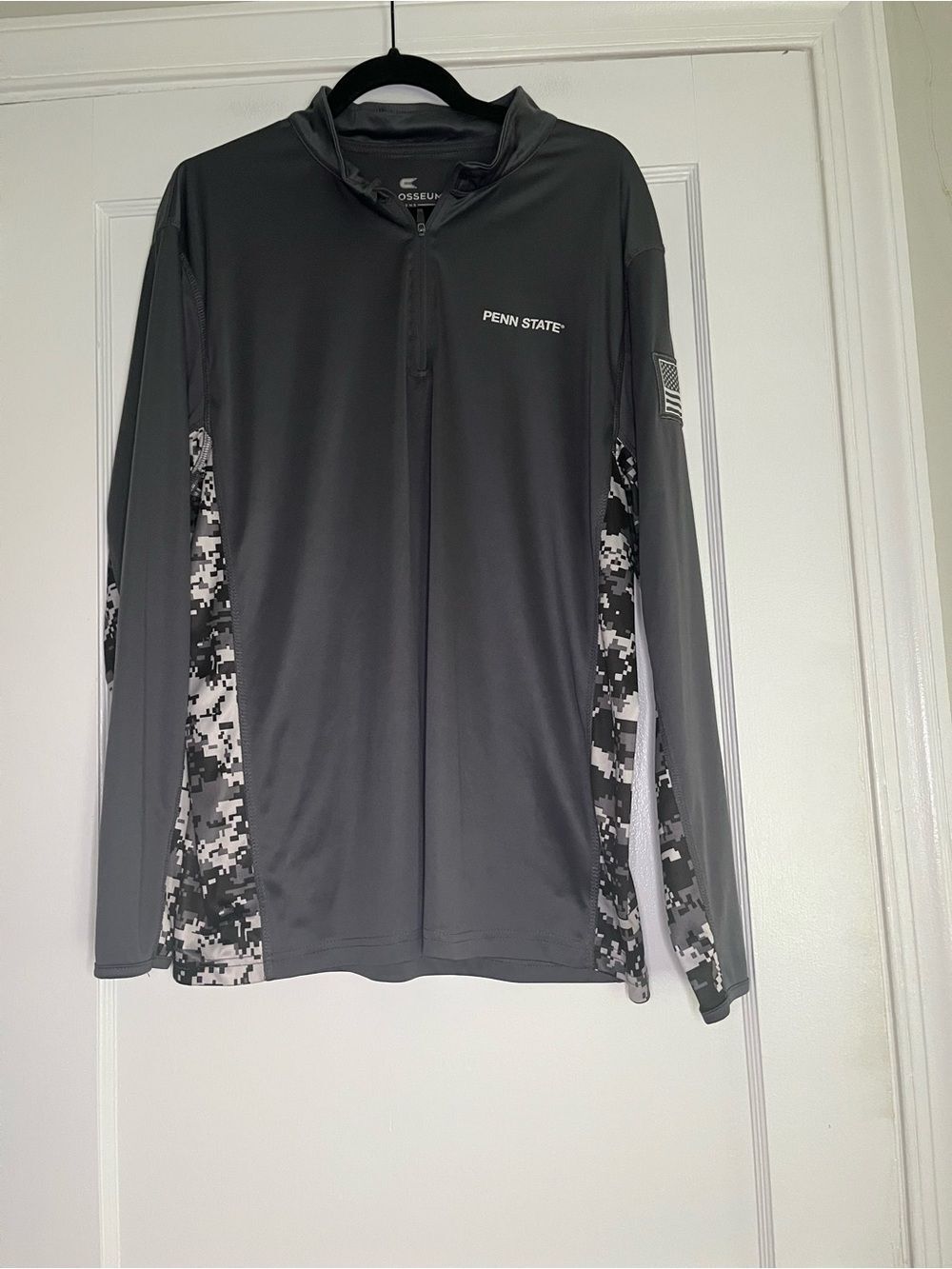 Men’s XL Penn State Grey Camp Quarter-Zip Performance Pullover